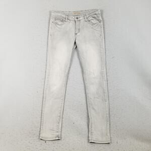 Carbon Jeans Mens 29/32 Gray Light Wash Slim Skinny Stretch Denim 5 Pocket